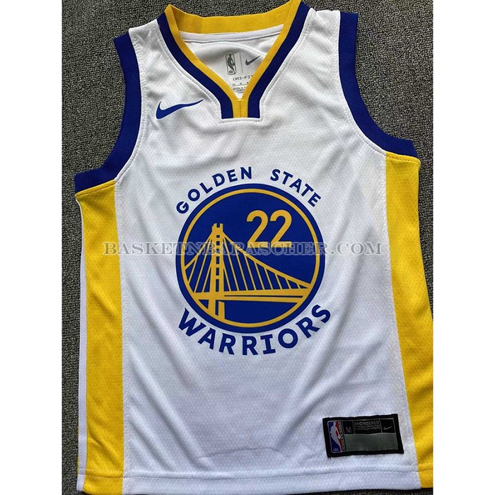 Maillot Enfant Golden State Warriors Andrew Wiggins NO 22 Association Blanc